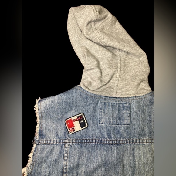 ‼️ SOLD OUT‼️ Forever 21 Size XL Denim Hoodie Vest Jacket - Picture 7 of 7